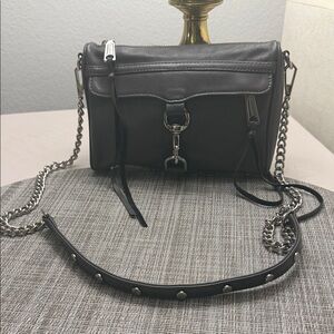 Rebecca Minkoff Mini Mac Dark Brown Leather Crossbody Bag